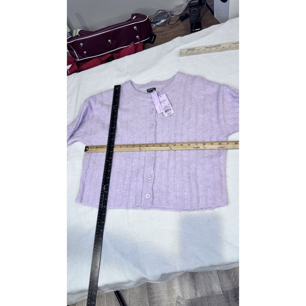 Wild Fable Women’s Pink Soft Button Down Cardigan Cuffed Sleeve Womens Size L - Picture 4 of 7